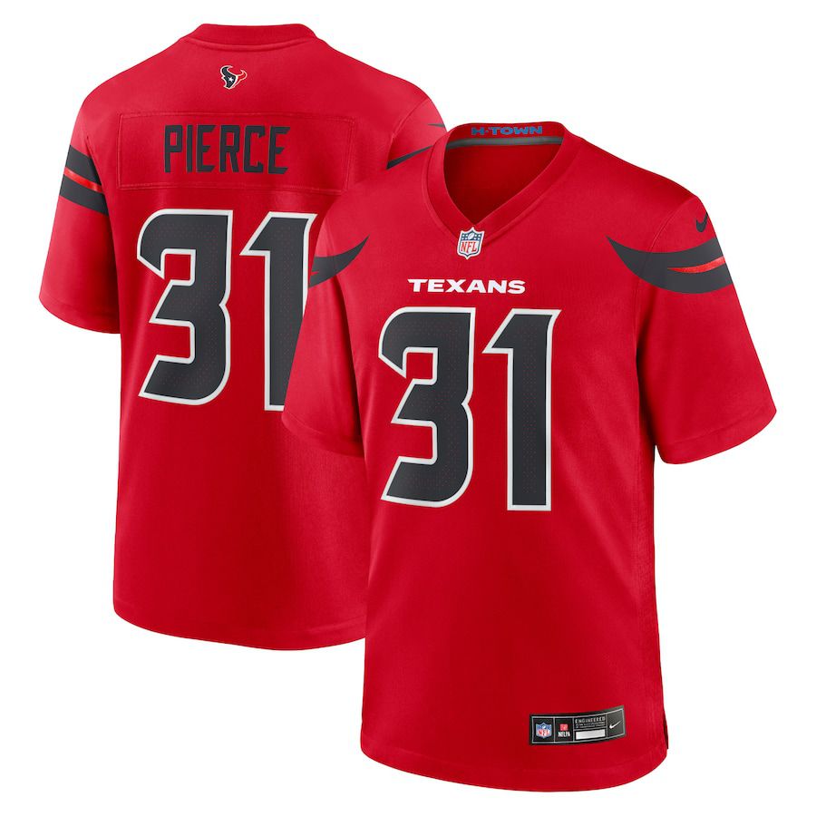 Men Houston Texans #31 Dameon Pierce Nike Red Alternate Game NFL Jersey